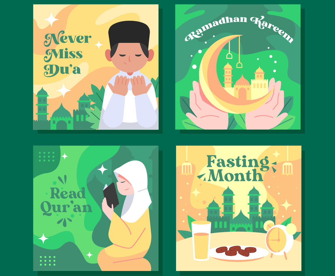 Fasting Month Social Media Concept