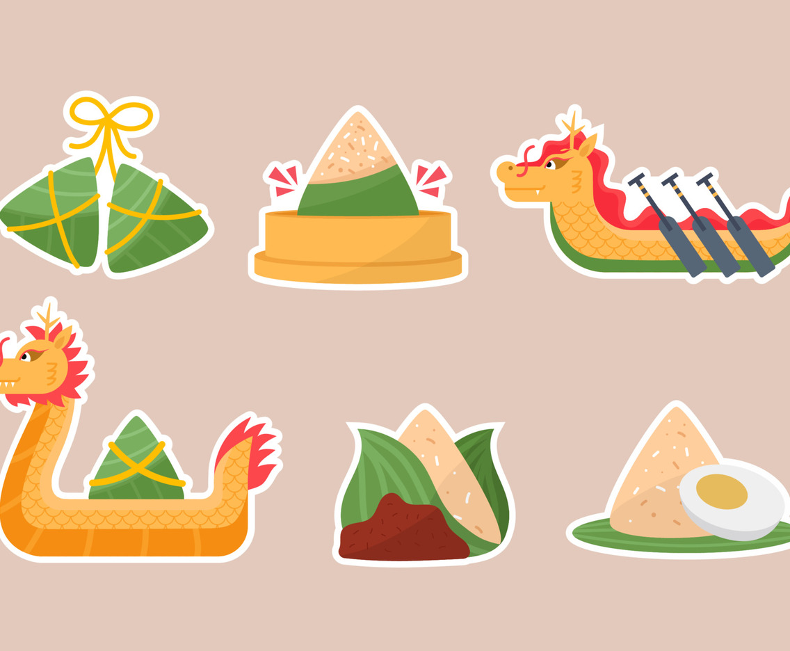 Dragon Boat Festival Celebration Stickers