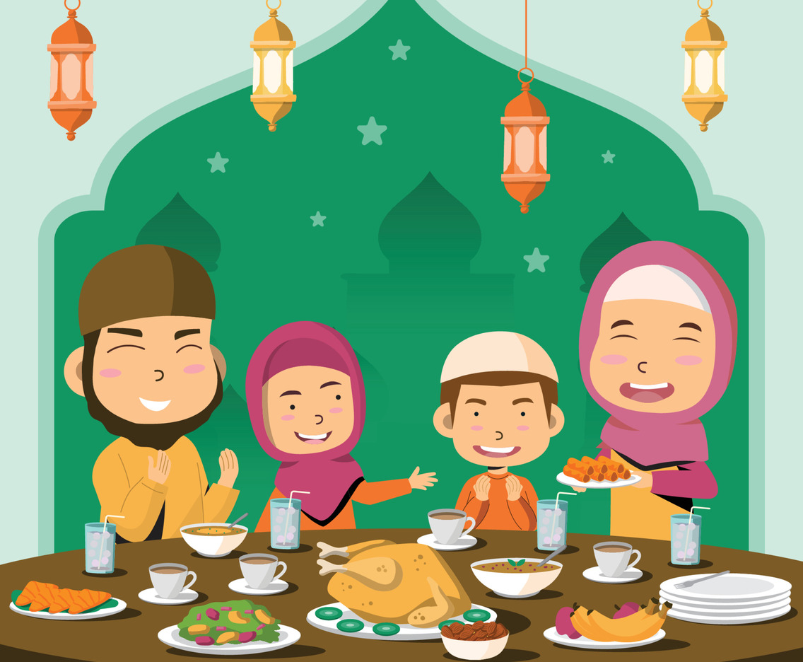 Family Iftar Dinner Concept