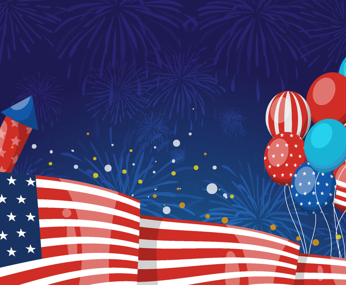 USA 4th of July Background