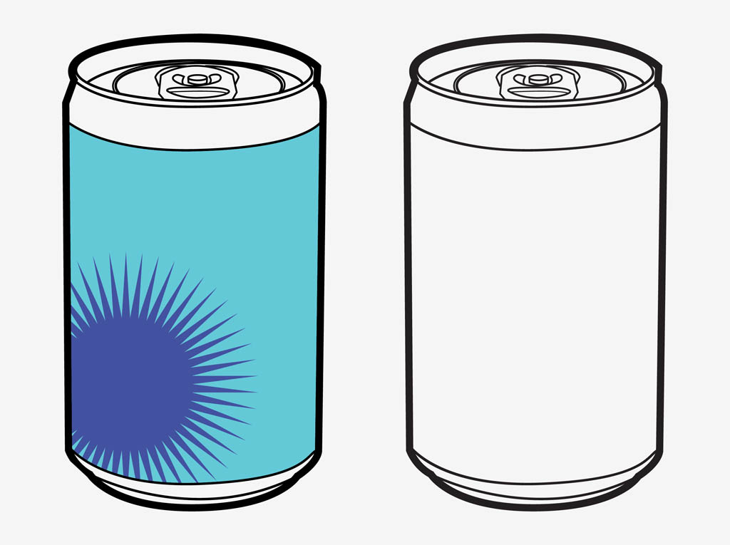 Vector Soda Cans Vector Art & Graphics