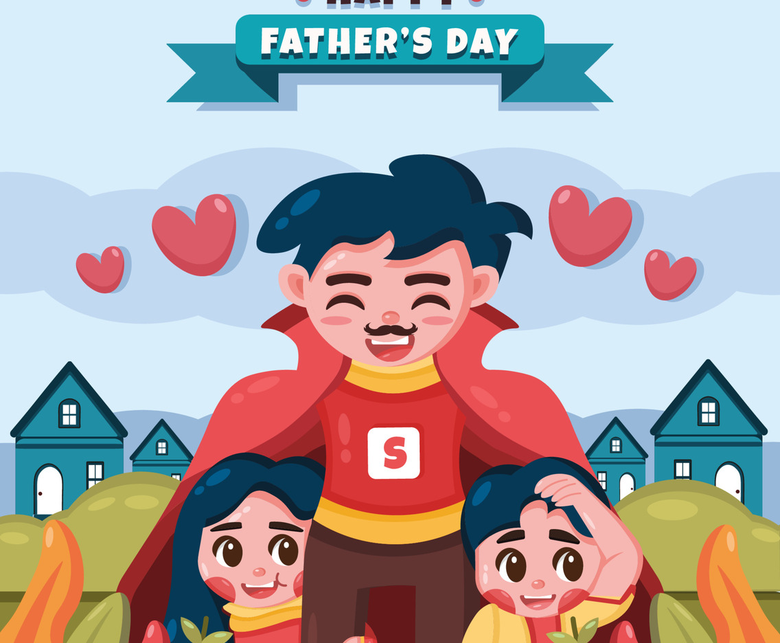 Father With Son And Daughter