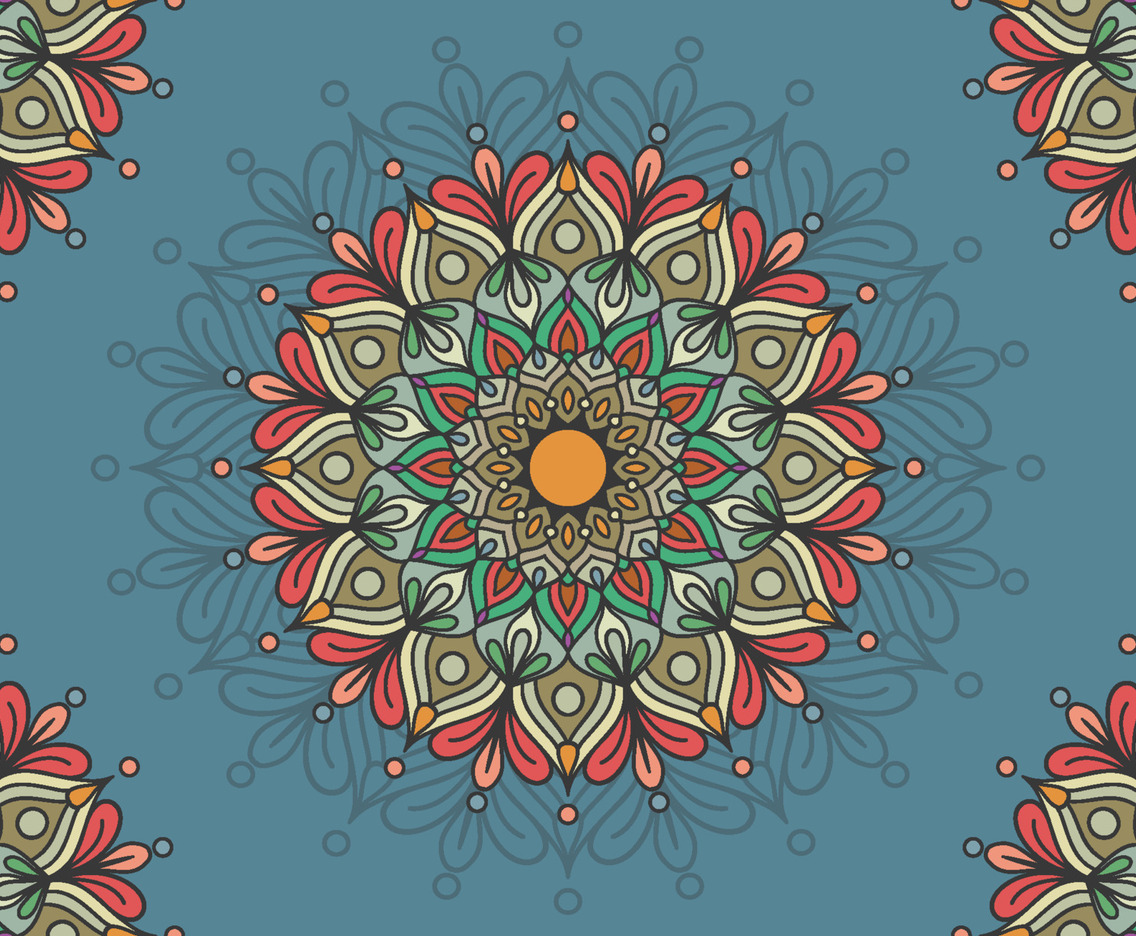 Mandala Earth Tone Color