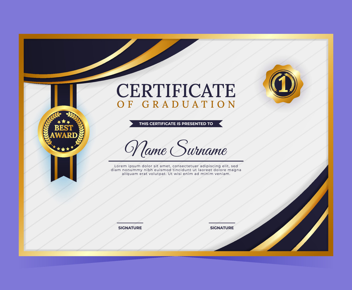 Certificate Of Graduation Template