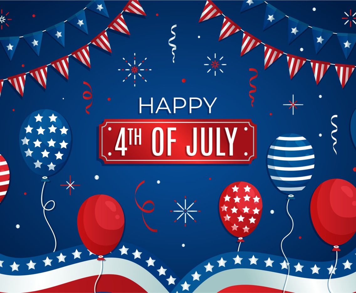 Celebrating USA 4th of July Background