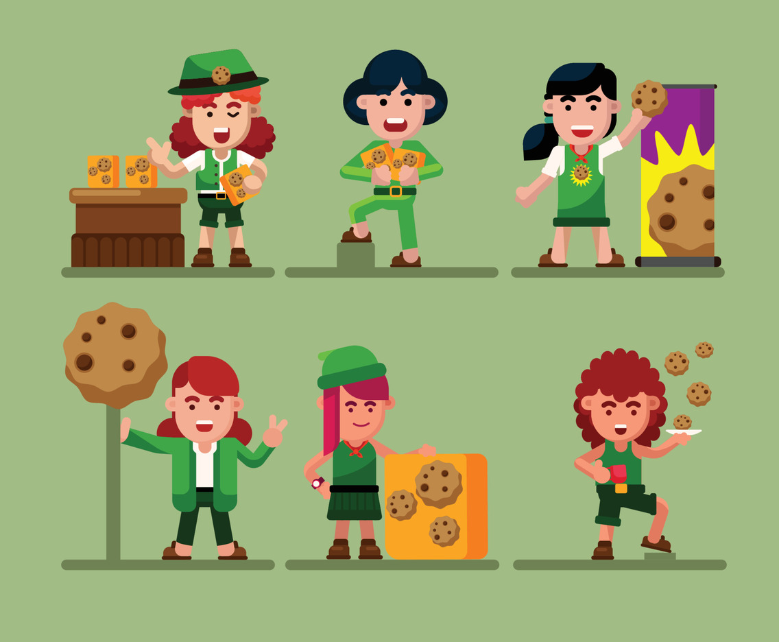 Girl Scout Cookie Character Collection