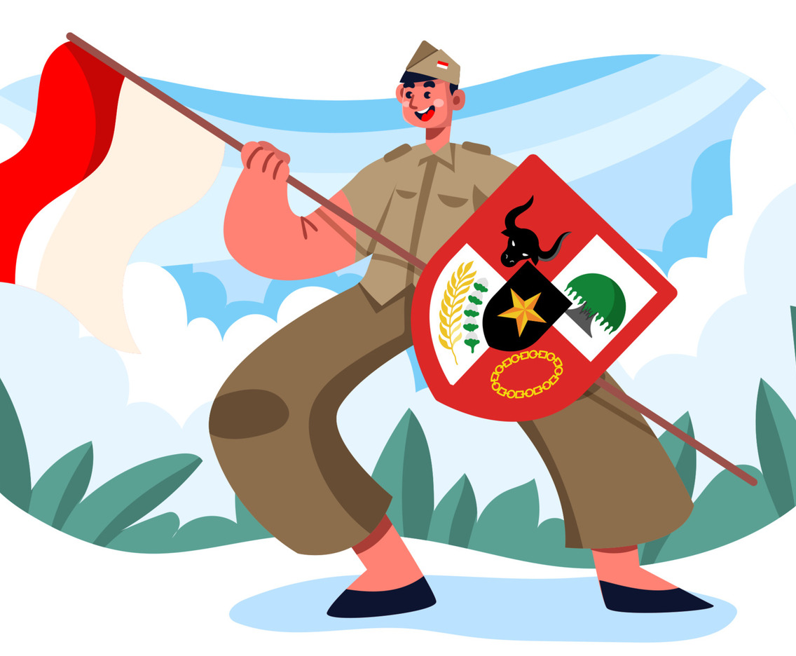 Spirit of Pancasila Indonesia Flag Concept