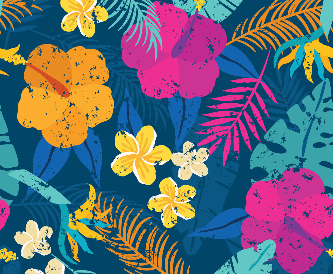 Tropical Summer Floral and Plants