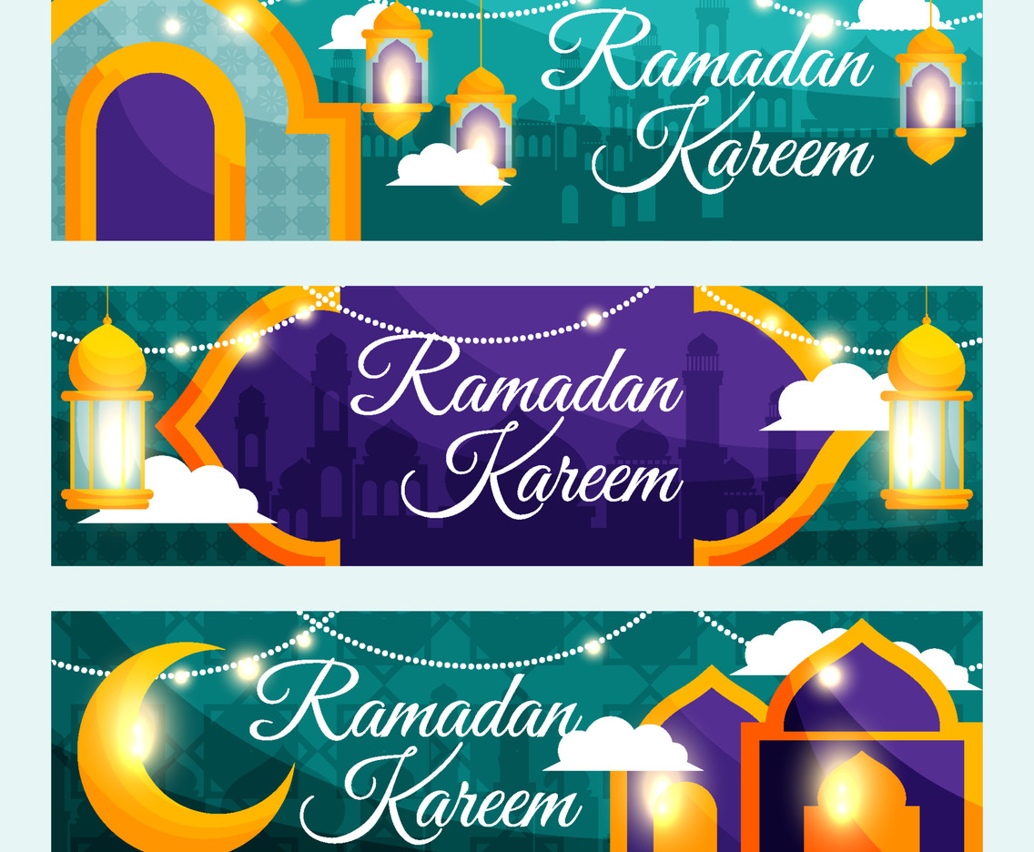 Ramadan Gift Voucher Template Set