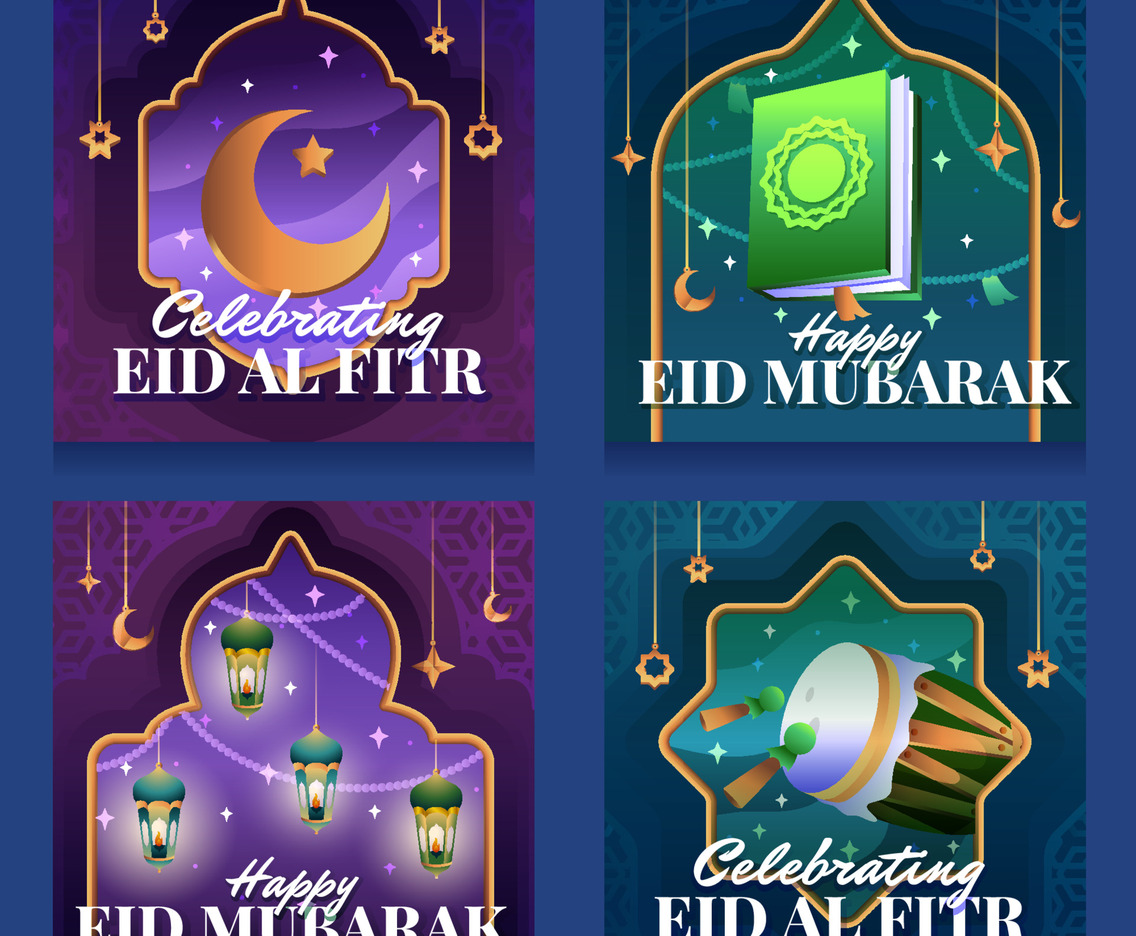 Celebration of Eid Al-Fitr Social Media Post