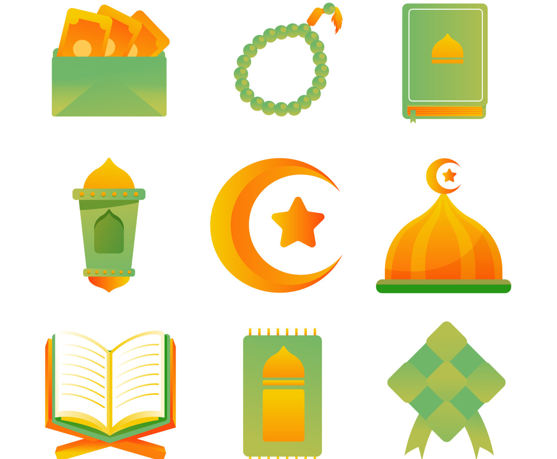 Simple Islamic Ramadhan Icon Set