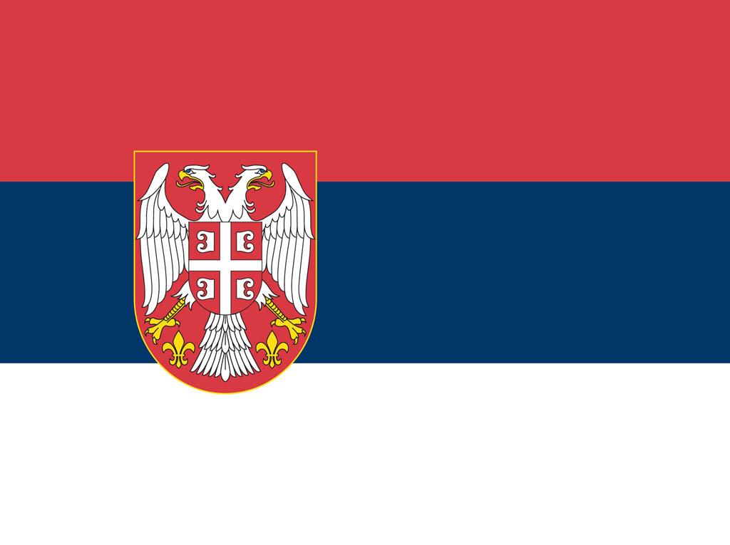 Serbian Flag Vector