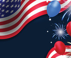 American Independence Day Festive Background