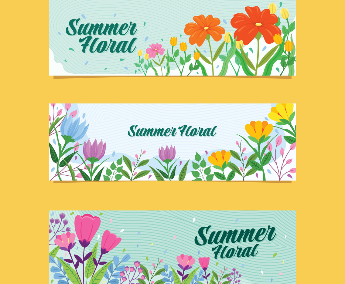 Summer Floral Background