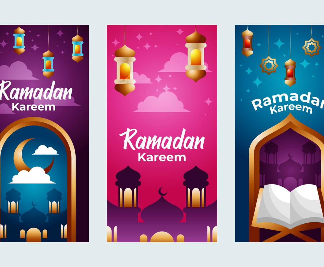 Islamic Ramadan Kareem Banner Set