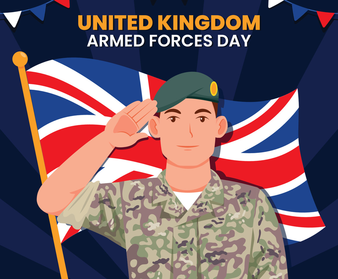 United Kingdom Armed Forces Day Concept