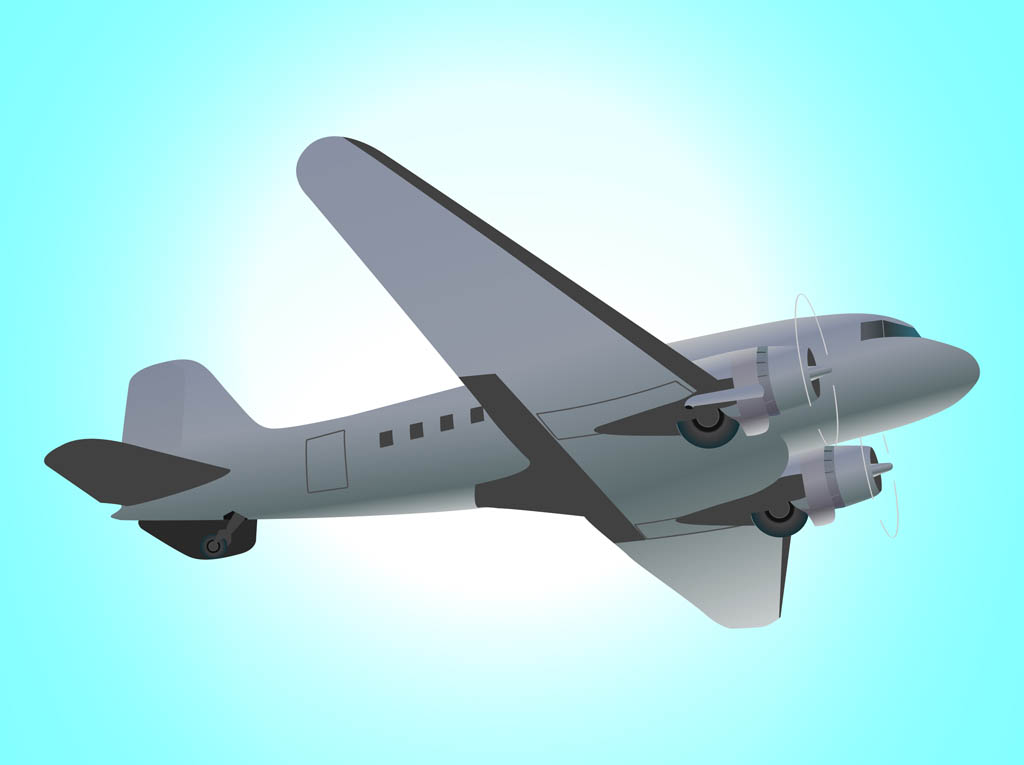 Flying Airplane Graphics