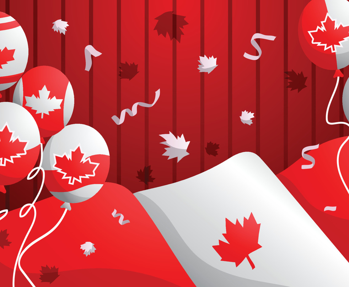 Happy Canada Days Background