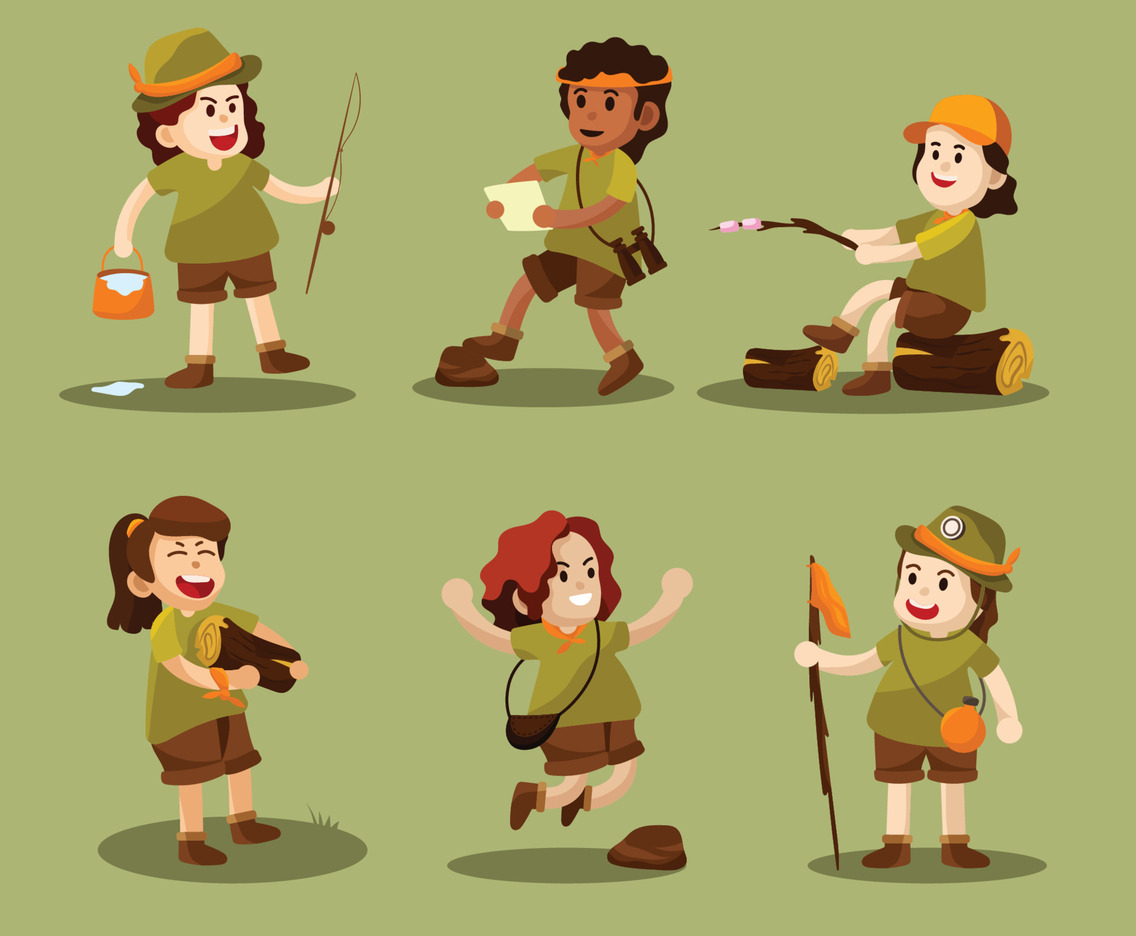 Girl Scout Day Character Collection