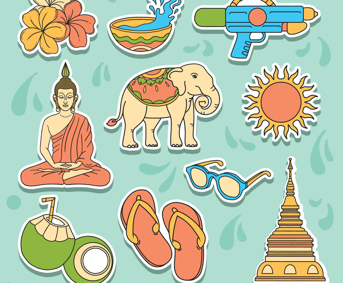 Songkran Festival Concept
