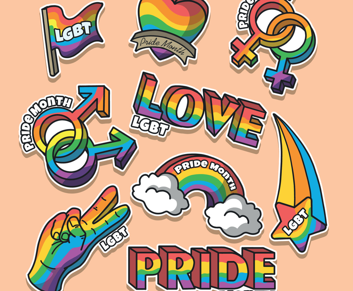 Happy Pride Month Sticker Set