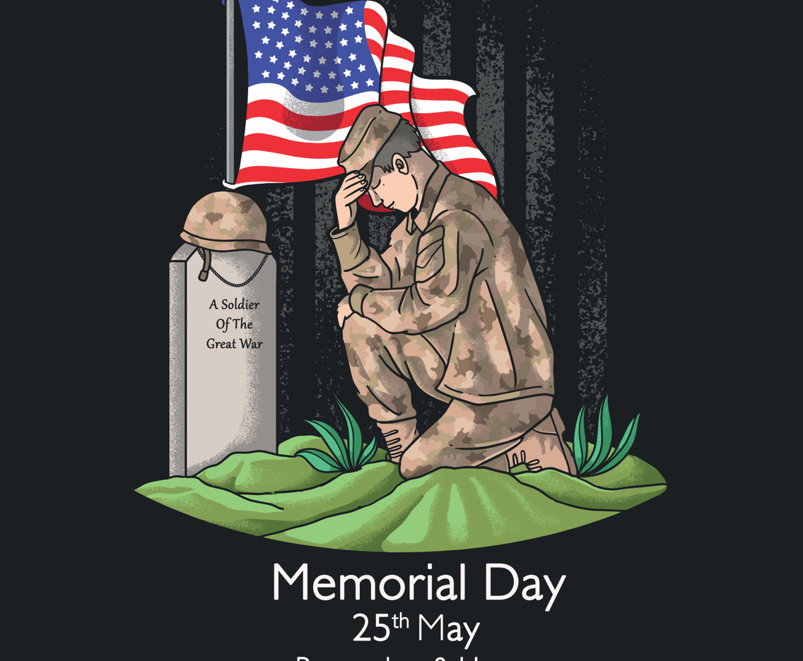 American Soldier Memorial Day Concept
