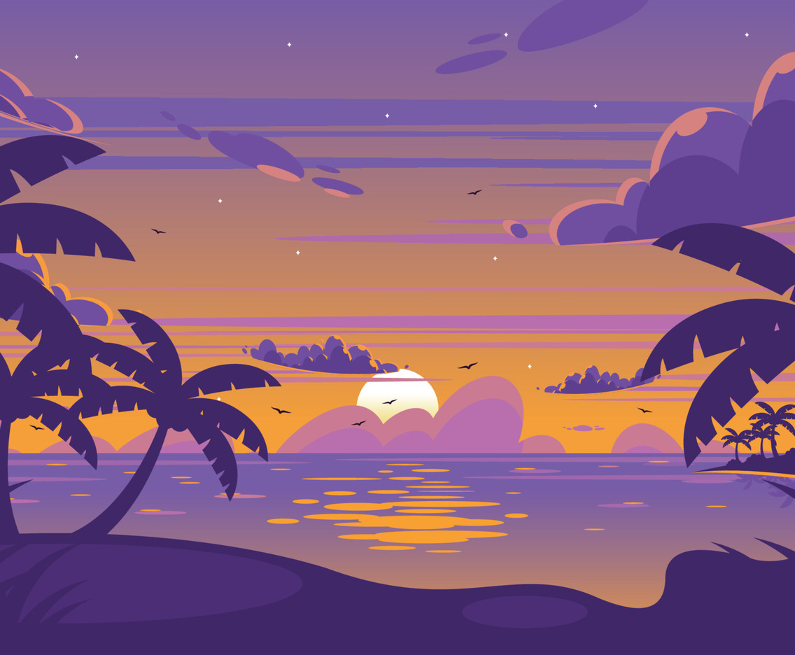 Beach Scenery Background
