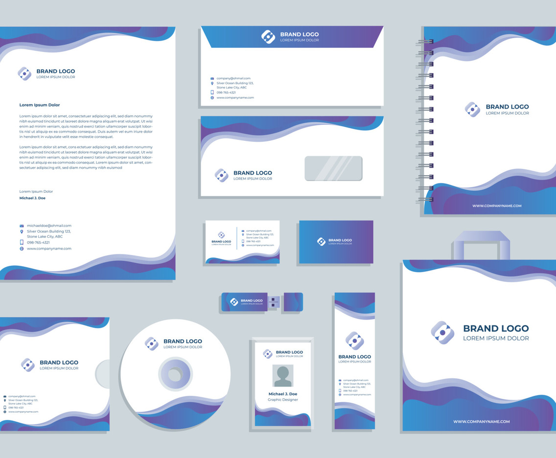 Elegant Business Templates Stationary Kit