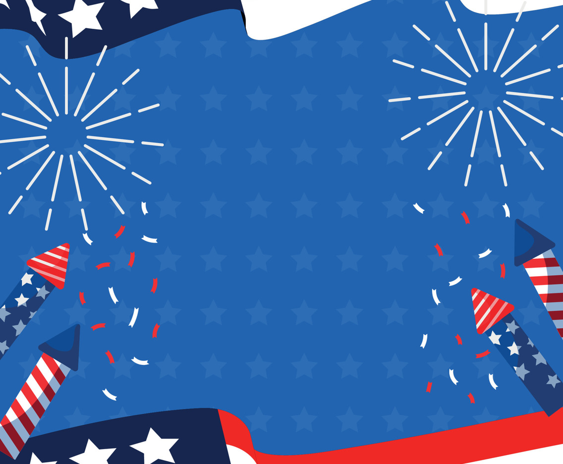 USA 4th July Festivity Background