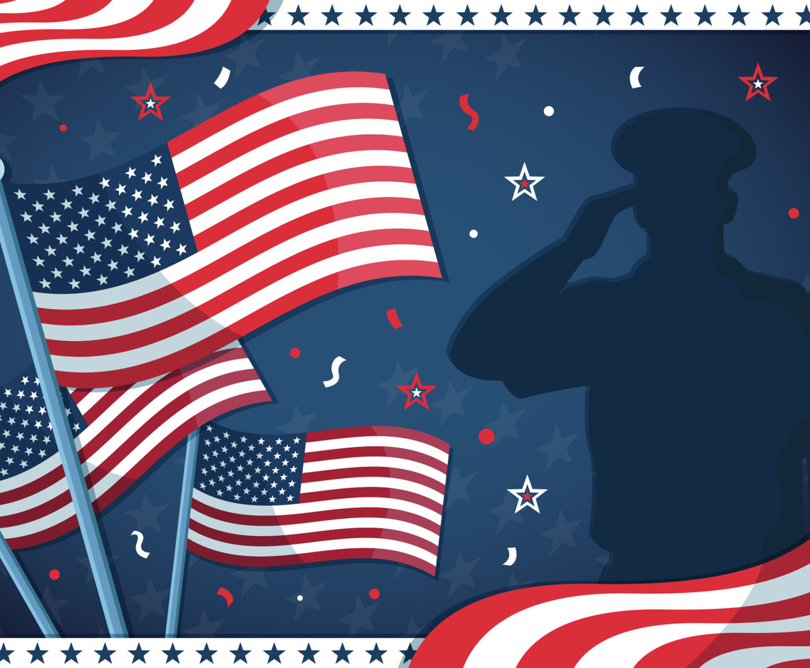 USA Memorial Day Festivity Background