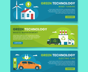 Green Technology Banner Set