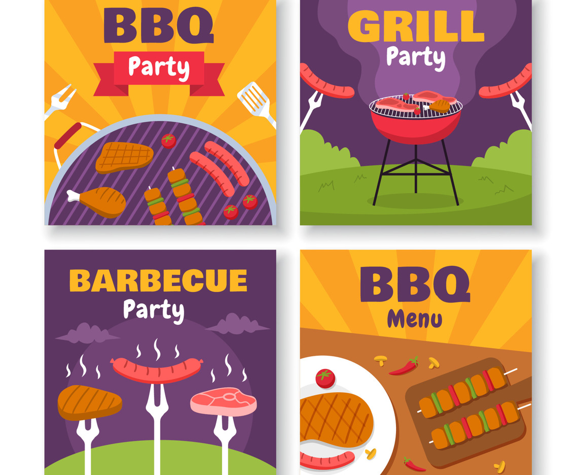 Barbecue Party Social Media Template