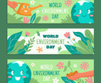 Collection of World Environment Day Awareness Banner