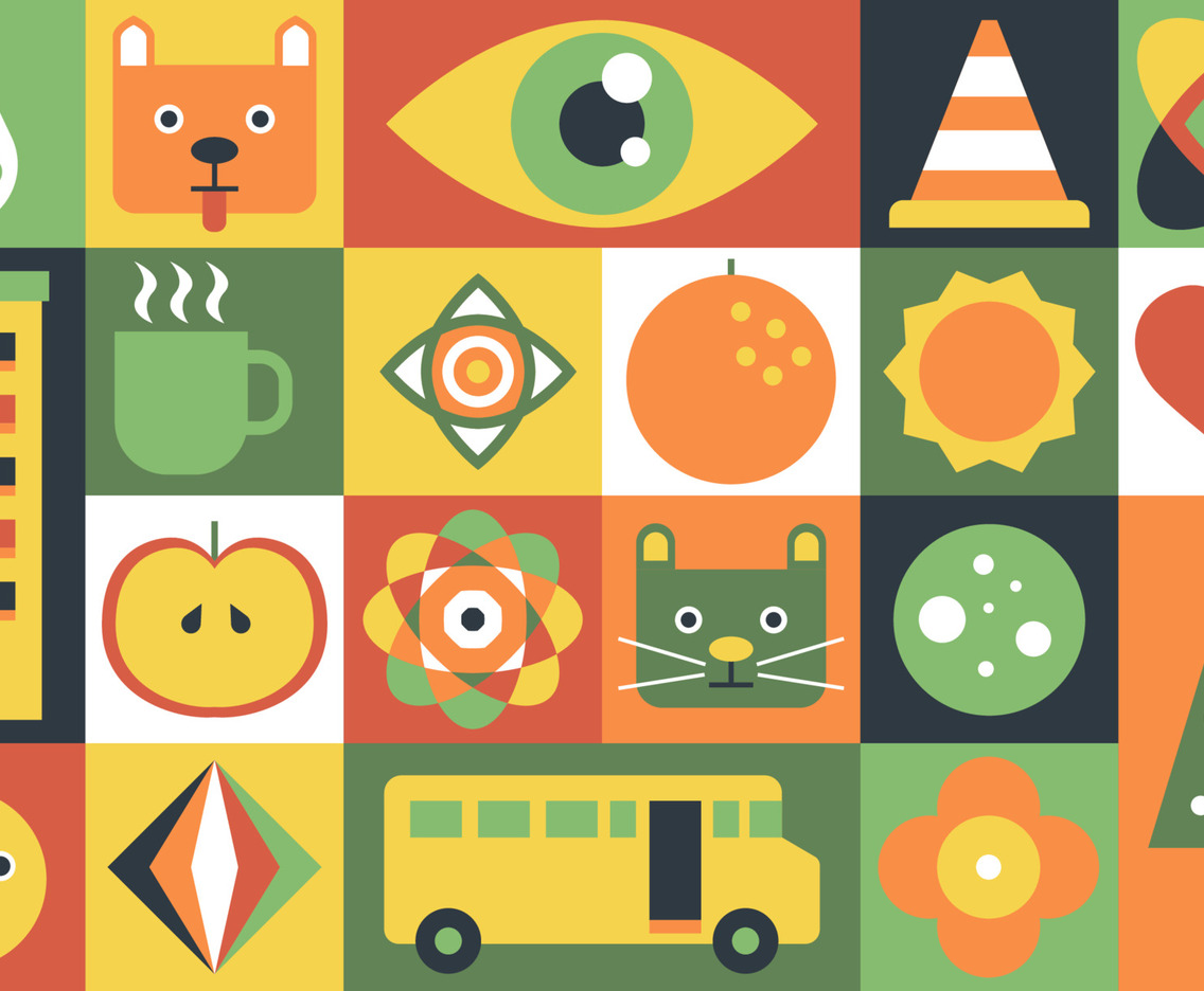 Cute Geometric Seamless Pattern