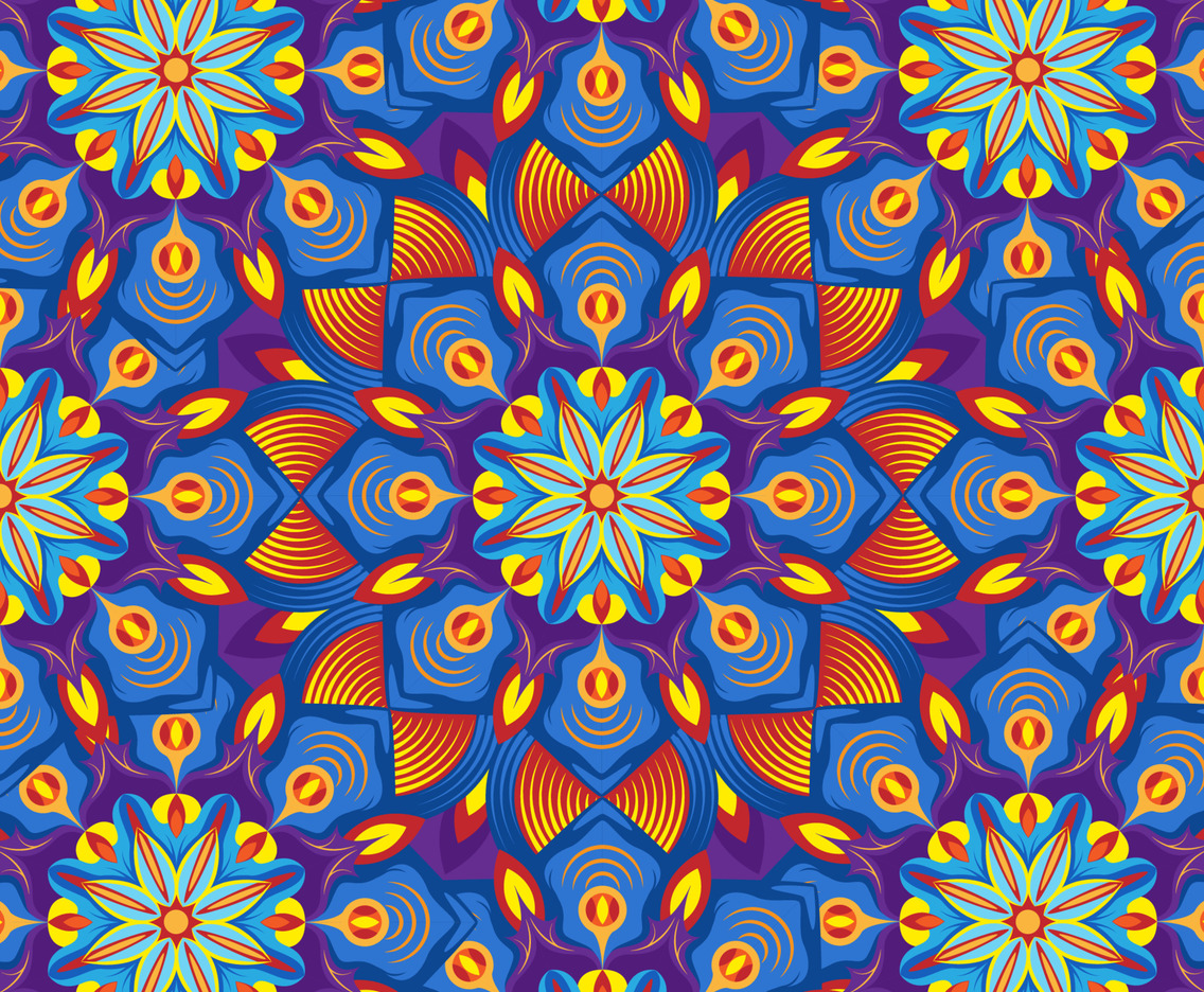 Abstract Circle Kaleidoscope Ornament