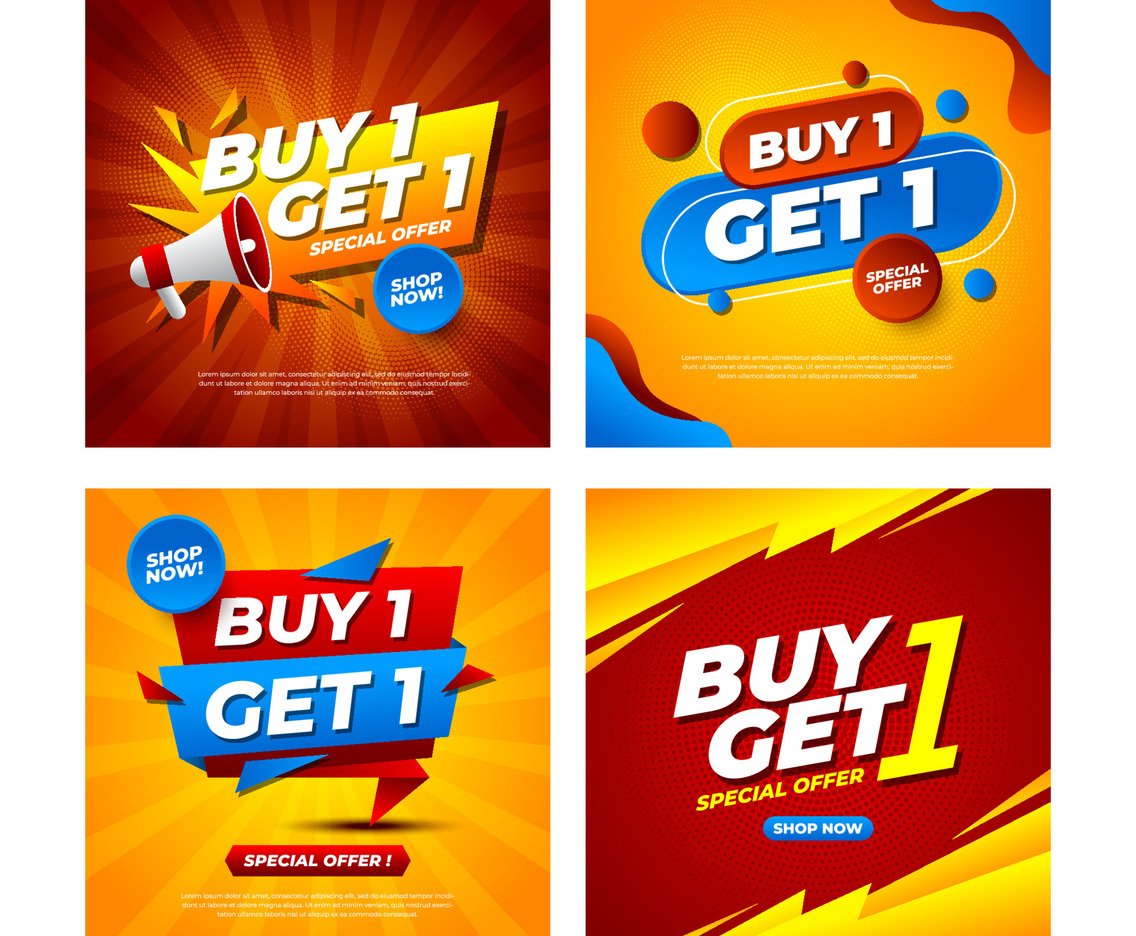 Buy 1 Get 1 Social Media