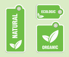 Organic Labels Vectors