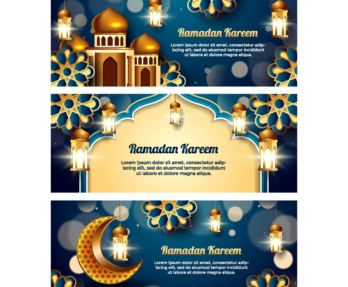 Ramadan Kareem Banner Set
