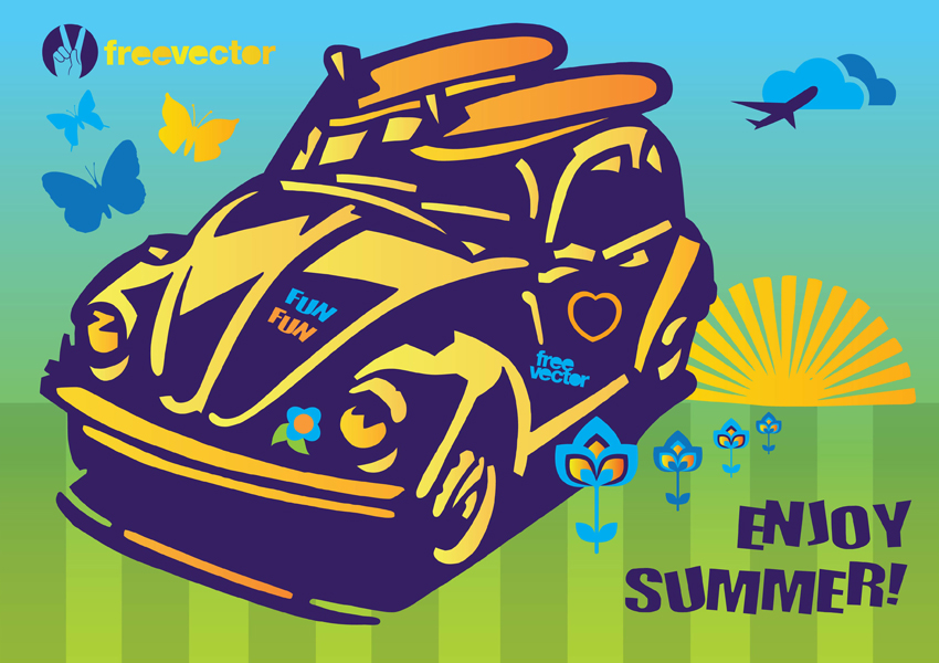 Summer Fun Beetle Car