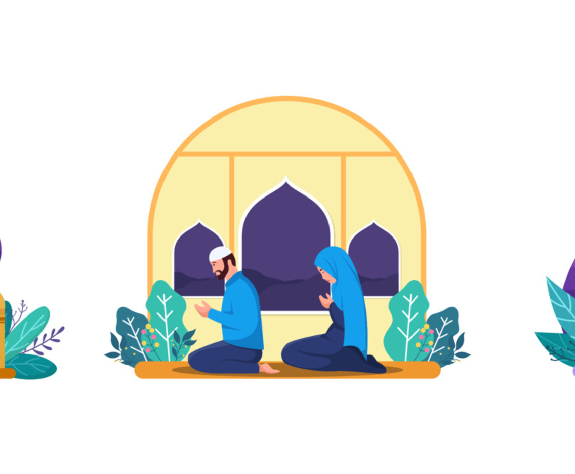 Ramadan Fasting or Iftar Party Set Concept