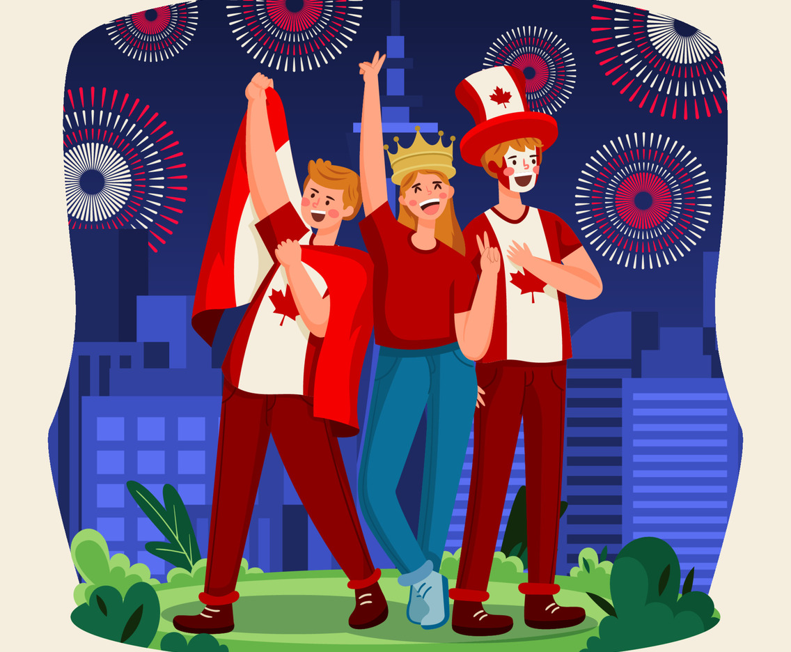 Happy Canada Day with Character