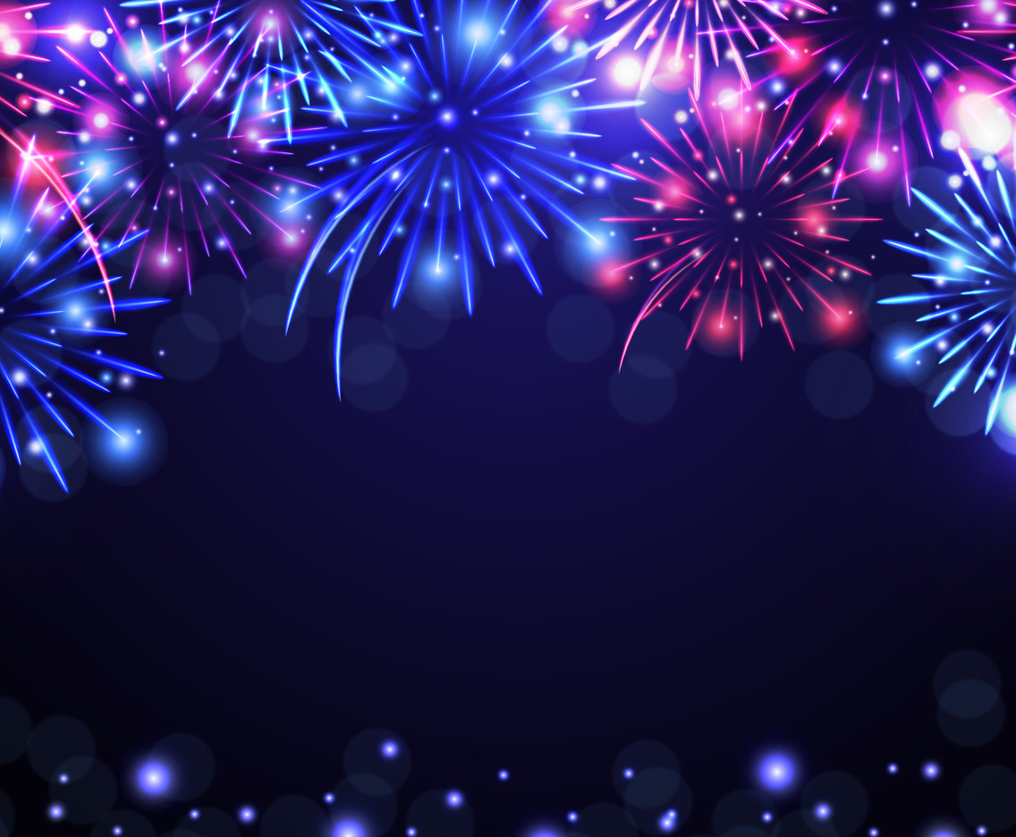 Colorful Firework Background