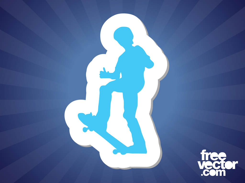 Skater Sticker