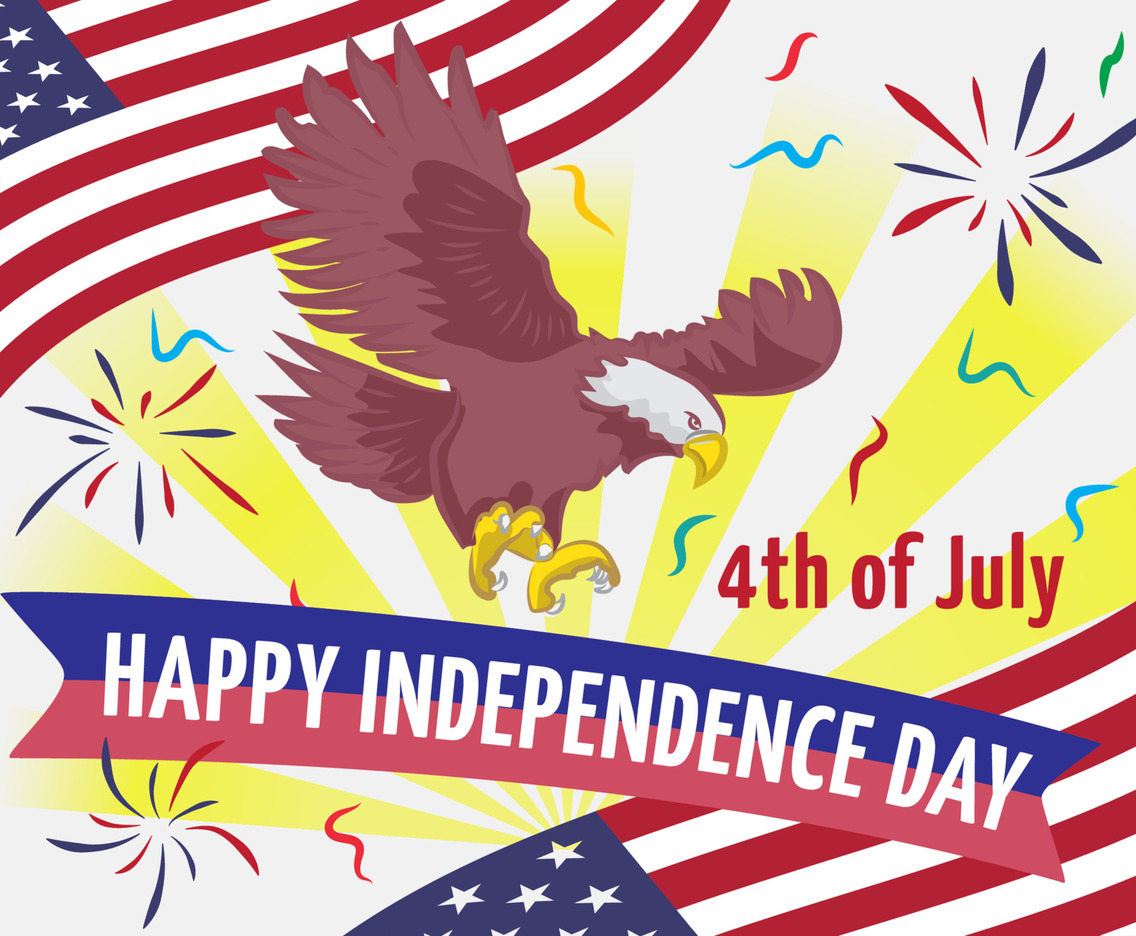 Happy Independence Day 4th of July Concept