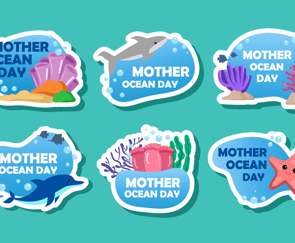 Mother Ocean Day Sticker