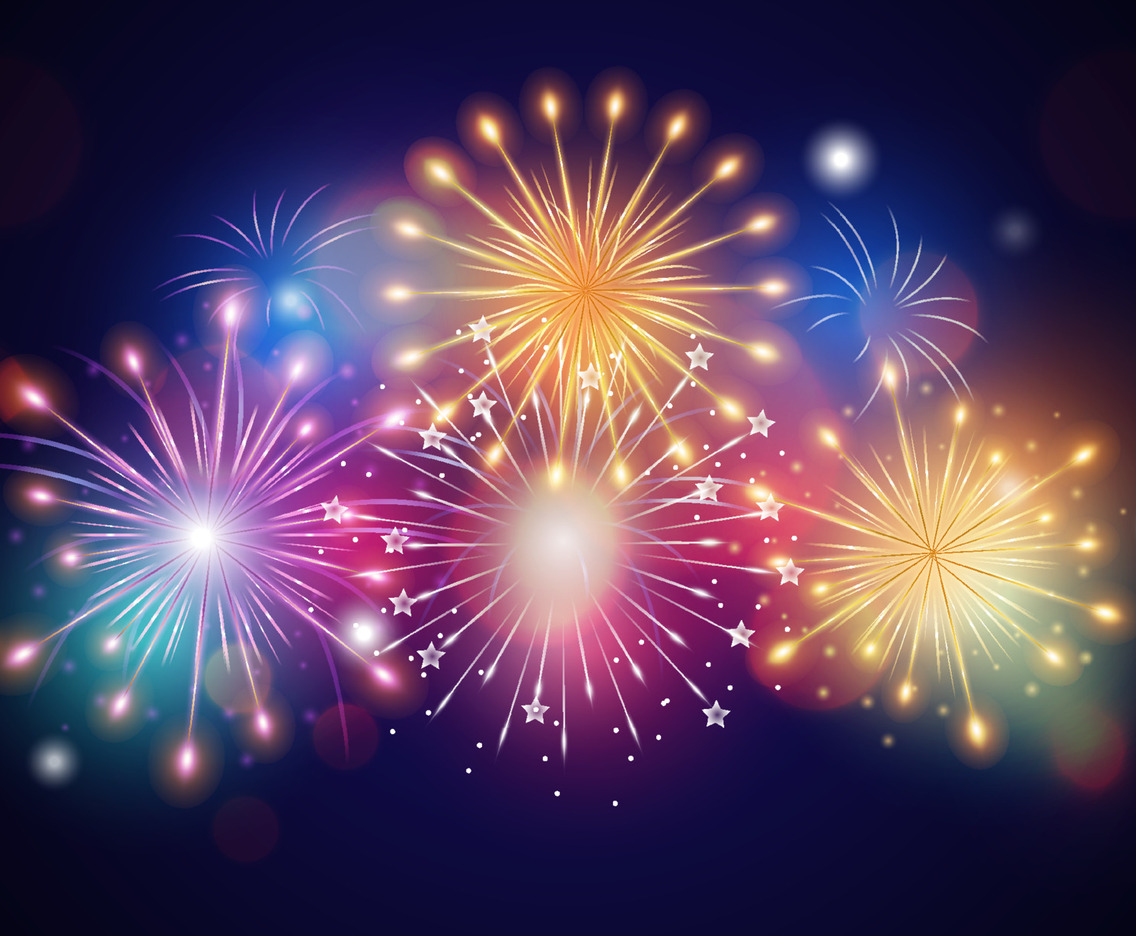 Colorful Firework Background