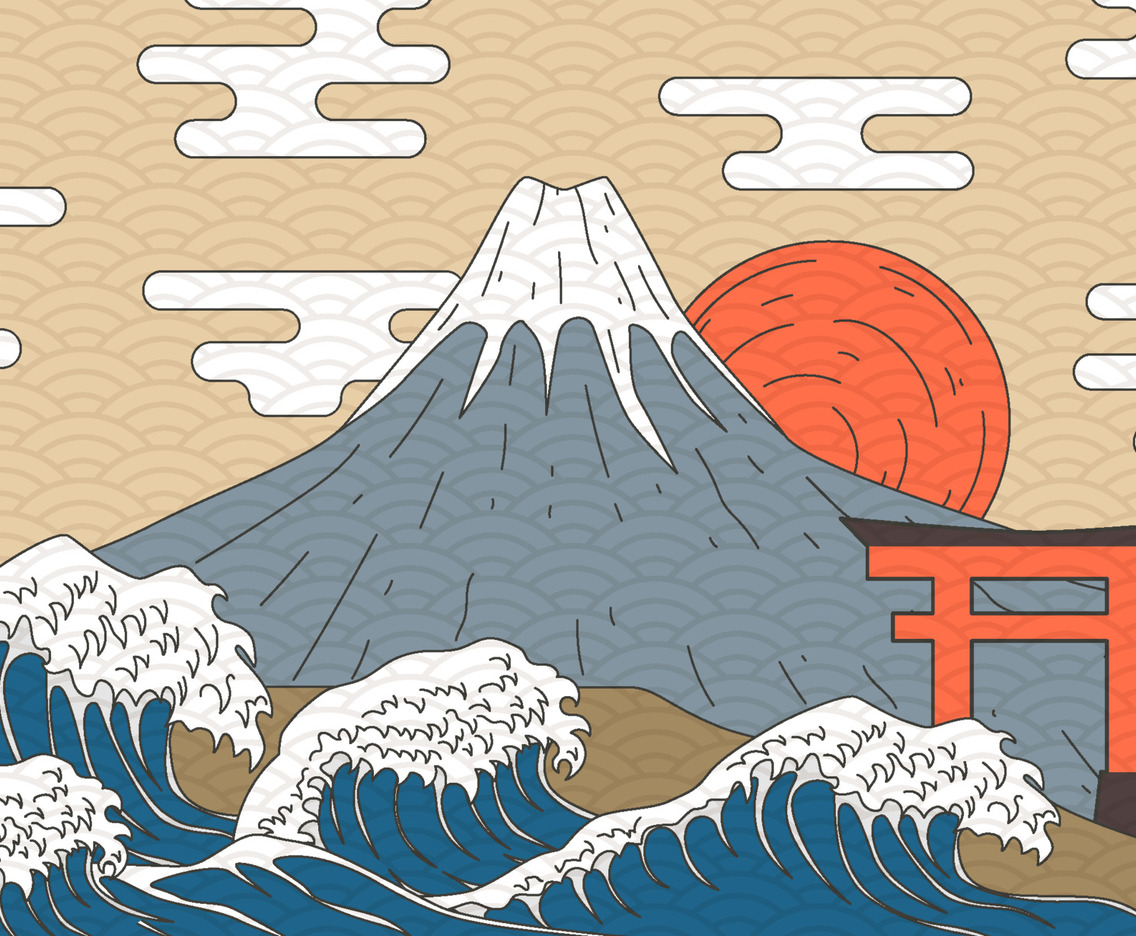 Japanese Element Background