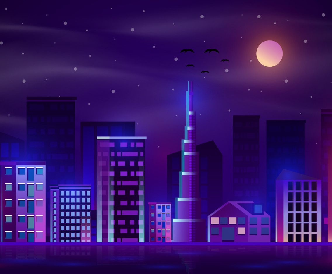 Skyscraper City Background Concept