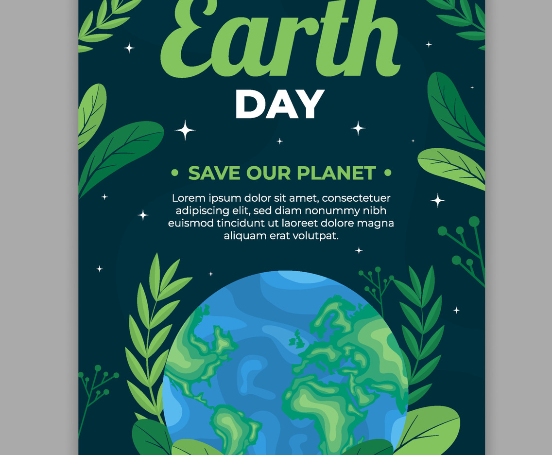 Poster Template of Earth Day