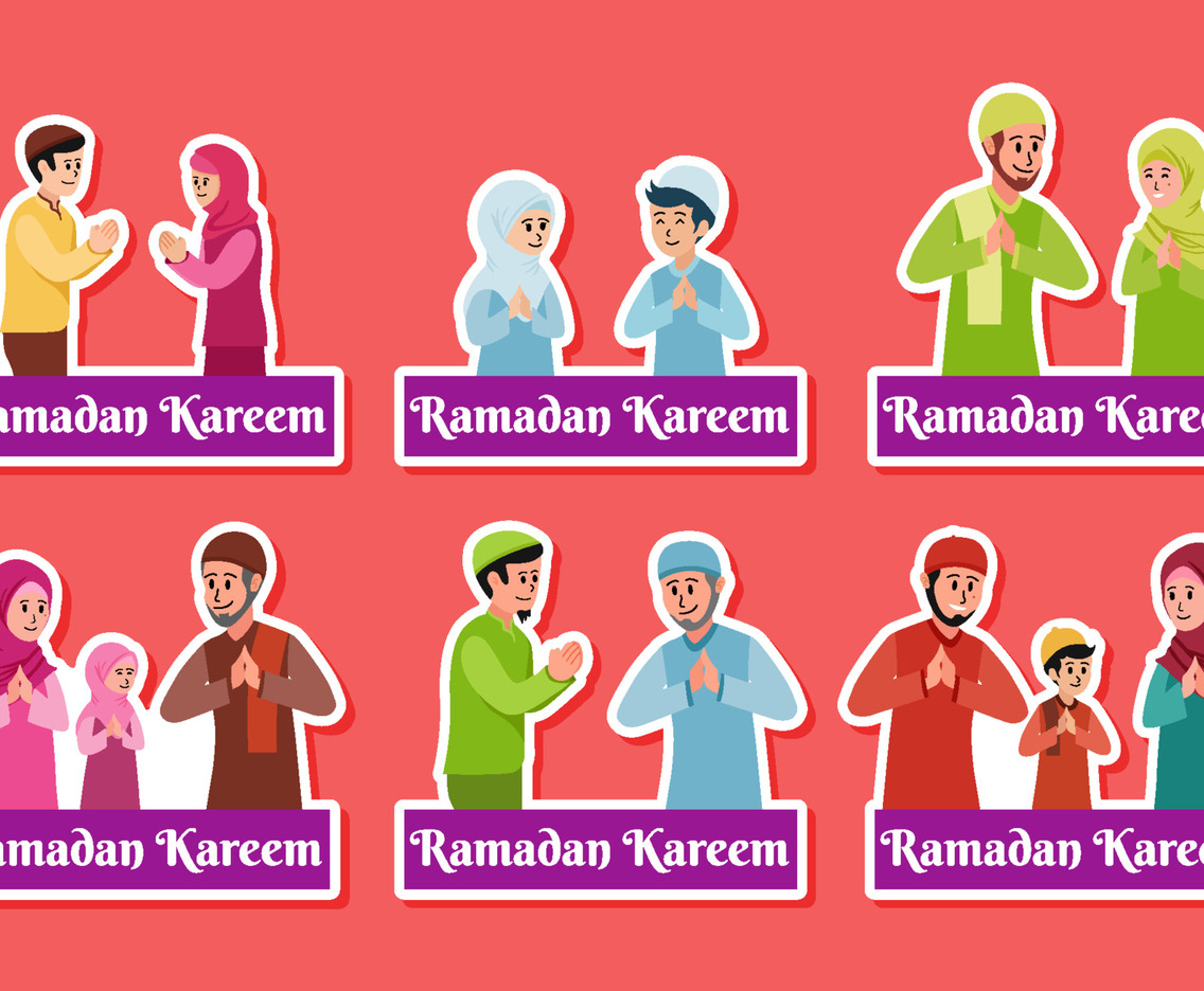 Set of Ramadan Family Gathering Sticker